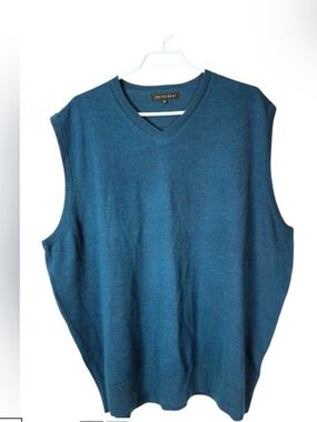 Britches Dark Teal/Blue Merino Wool Blend Sweater Vest - Size 2 XL